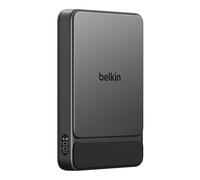 Belkin UltraCharge Batería Externa 10000mAh, Cargador Magnético Portátil Fino, Power Bank, Cable USB-C Incluido, Carga Rápida Qi2 25W iPhone, AirPods, Galaxy, Pixel, iPad, MacBook Air - Negro