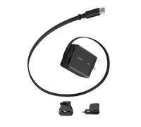 Belkin UltraCharge Cargador de Pared USB C de 45W con Cable USB C Retráctil | Enchufe USB con 2 Puertos USB-C y 1 USB-A, Clavja Intercambiables para Enchufe Británico, Americano y Europeo, Carga Rápida