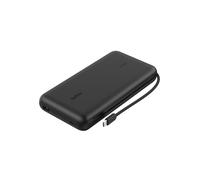 Belkin UltraCharge Pro Batería Externa Carga Rápida 25000mAh, Power Bank con Cable USB C Integrado, USB PD a 158W, Batería Portátil para MacBook Pro, iPhone, iPad Pro, Galaxy, Pixel y Otros, Negro