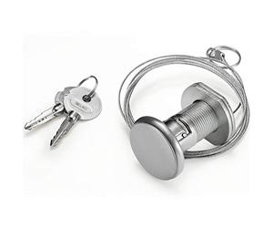 Belko Accionamiento de puerta de garaje con cerradura de emergencia, para puertas de garaje sin entrada independiente, permite abrir desde el exterior, cable de acero de 1,9 m, incluye 2 llaves,