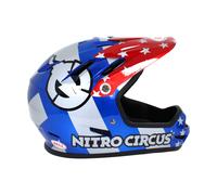 Bell 7102823 Sanction Casco Nitro Circus Gloss Plata/Azul/Rojo L 58-60 cm