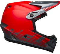 BELL 9 Fusion MIPS MTB Full Face Helmet Casco Integral, Unisex, Rejilla Gris Mate/Rojo, S 53-55cm