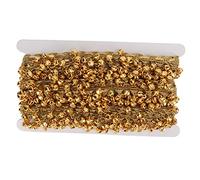 Bell Belt 10 Yards | Loud Golden Metal Bells for Dance Costumes/Holiday Decorations | Protective Electroplated Polyester Material | Clear Sound Performance Accessory