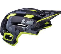 Bell Bike Unisex - Casco de Ciclismo Super Air Spherical para Adultos, Camo/Hi-Viz, M