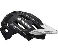 Bell Bike Unisex - Casco de Ciclismo Super Air Spherical para Adultos, Color Negro Mate y Blanco Fasthouse, M