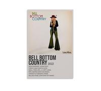 Bell Bottom Country Lainey Wilson - Póster impermeable para pared, pintura decorativa adecuada para oficina, dormitorio, sala de estar, póster sin marco, 50 x 75 cm