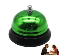 Bell - Campana de metal resistente, diseño anti óxido con sonido fuerte y claro | Campana para recepción elegante con base estable, Bell de servicio de hotel
