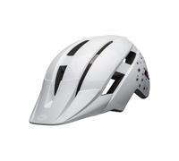 Bell Casco de Bicicleta Unisex Juvenil Sidetrack II, diseño de Estrellas, Color Blanco, Talla única