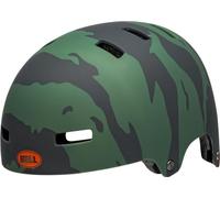 Bell Casco de Bicicleta Unisex Juvenil Span, Verde Mate Ravine Green/Orange, S
