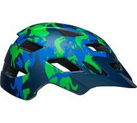 Bell Casco de Ciclismo Unisex Juvenil Sidetrack, Color Azul Mate, Camuflaje, Talla única