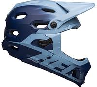 BELL Casco Super Dh MIPS MTB, Azul Claro/Azul Marino Mate, M (55-59 cm)