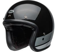 Bell Custom 500 Apex, casco jet S male Negro/Gris/Gris Claro