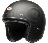 Bell Custom 500 Carbon Solid Casco jet, carbono, tamaño XL para Hombres