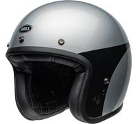 Bell Custom 500 Chassis Casco Jet, Plata/Negro, Talla XL (61/62)