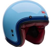 Bell Custom 500 Crate Casco a reacción, Azul hielo, Talla XL (61/62)