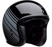 Casco Jet Bell Custom 500 Negro/Gris Metálico BrillanteM Negro,Gris Metálico Brillante