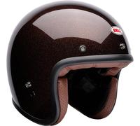 Bell Custom 500 Flake Casco a reacción, Marrón oscuro, Talla L (59/60)