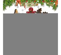 Bell Decorations, Christmas Theme Welcome Bell, Farmhouse Holiday Ornament, Seasonal Festive Hanging, Rustic Winter Accessory for Entryway Charm, Home Interiors, Kitchen Walls, Porch Accents