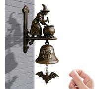 Bell for Opening Home Porch - Bell for Door Opening | Witch Dachshund Interesting - Witch Dachshund, hangable Manual Ring Decorative Bells for Wall Shop Courtyard Porch Housewarming