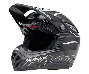BELL Helmet Moto-10 Spherical FASTHOUSE Raven Matte Black/White L ECE6