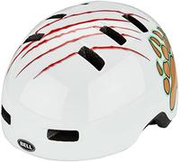 Bell Lil Ripper Casco de Ciclismo Unisex Juventud, Gloss White Grizzly, Talla Única