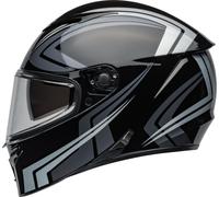 Bell Lithium Jetstream Casco, negro/plata, Talla XL (61/62)