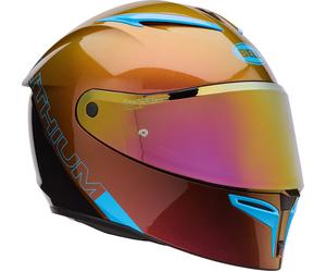 Bell Lithium MIPS Plus Delta Casco, negro-azul-naranja, tamaño M para Hombres