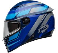 Bell Lithium MIPS Podium, casco integral L male Negro/Blue/Azul Claro