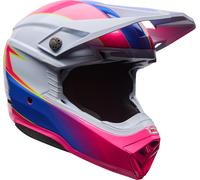 Bell Moto-10 MIPS Falcon Casco de motocross, blanco-rosa, tamaño S para Hombres