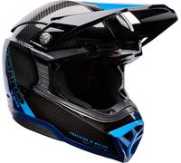 Bell Moto-10 Spherical Strike Casco de motocross, Azul, Talla M (57/58)
