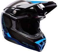 Bell Moto-10 Spherical Strike Casco de motocross, azul, tamaño XL para Hombres