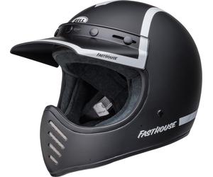 Bell Moto-3 Fasthouse The Old Road Casco de motocross, negro, tamaño S para Hombres