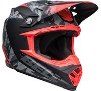 Bell Moto-9 MIPS Venom Casco de motocross, negro-rojo, tamaño L para Hombres