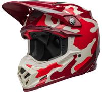 Bell Moto-9S Flex Ferrandis Mechant Casco de motocross, blanco-rojo-plata, tamaño S para Hombres