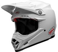 Bell Moto-9S Flex Solid, casco cruzado L male Blanco