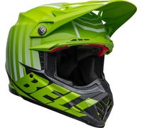 Bell Moto-9S Flex Sprint Casco de motocross, Verde/negro, Talla XL
