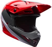 Bell MX-10 MIPS Aviator Casco de motocross, negro-rojo, tamaño M para Hombres