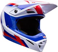 Bell MX-10 MIPS Dyno Casco de motocross juvenil, blanco-rojo, tamaño S
