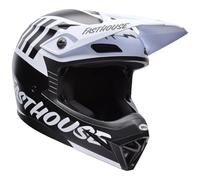 BELL MX-10 MIPS Fasthouse - Casco de motocross para adultos, certificado ECE 22.06, casco ligero con MIPS y visera de puente volador, forro interior antimicrobiano
