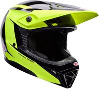 Bell MX-10 MIPS Talon Casco de motocross, negro-amarillo, tamaño 2XL para Hombres