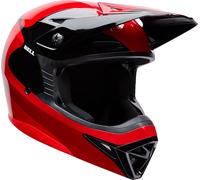 Bell MX-10 MIPS Wave Casco de motocross juvenil, negro-rojo, tamaño M