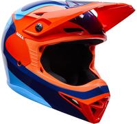Bell MX-10 Mips Wave, casco de motocross L male Naranja/Azul/Azul Claro