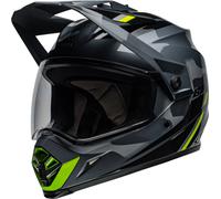 Bell MX-9 Adventure MIPS Alpine Camo, casco enduro M male Negro/Gris/Amarillo Neón