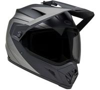 Bell MX-9 Adventure Mips Blackout, casco de aventura S male Mate Negro/Gris