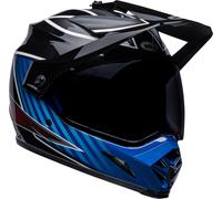Bell MX-9 Adventure MIPS Dalton Casco de motocross, negro/azul, Talla S