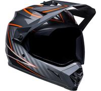 Bell MX-9 Adventure MIPS Dalton Casco de motocross, negro/naranja, Talla 2XL