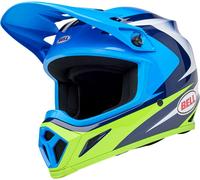 Bell MX-9 MIPS Jackal, casco de motocross XL male Azul Claro/Azul/Blanco/Verde Neón