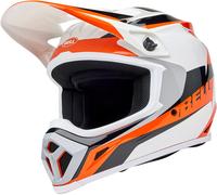 Bell MX-9 MIPS Rift, casco de motocross L male Blanco/Naranja/Negro