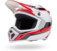 Bell MX-9 Mips Rift ECE Casco De Motocross, Carcasa De Policarbonato, Sistema De Gestión De Energía Mips, Visera Ajustable, Ventilación Velocity Flow, Forro Lavable, Color: Rojo, Talla: M