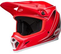 Bell MX-9 Mips Zone Casco de motocross, negro-blanco-rojo, tamaño XL para Hombres